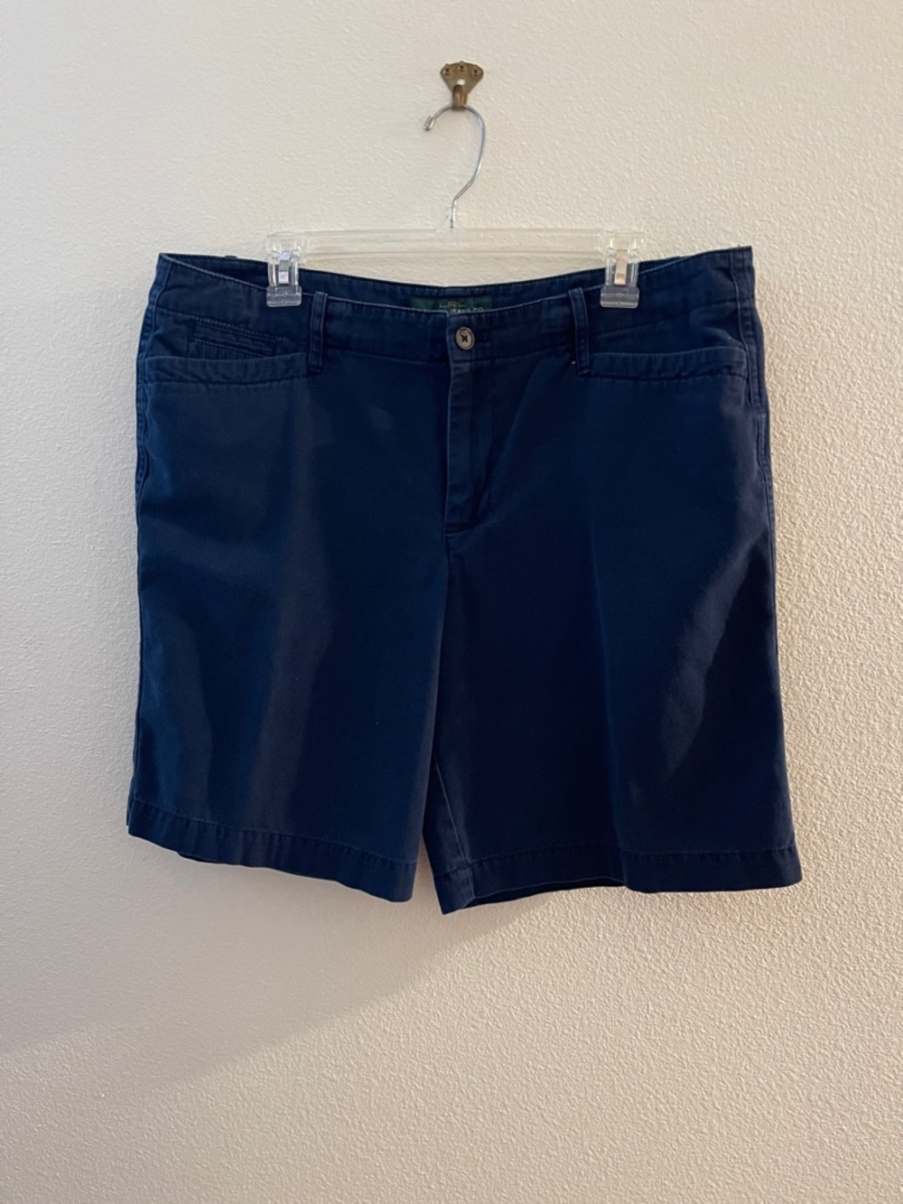 Women's Navy Casual Chino Shorts